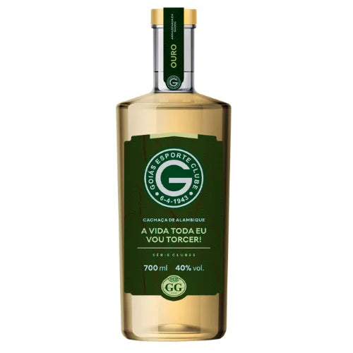 Cachaça GG - barris de Ouro 700 ml - 40% vol - Goiás Esporte Clube
