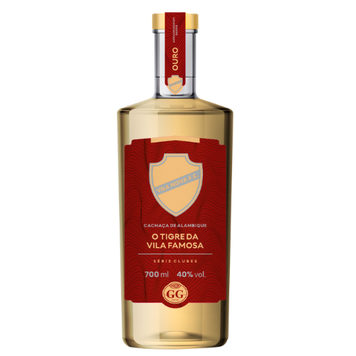 Cachaça GG - barris de Ouro 700 ml - 40% vol - Vila Nova Futebol Clube