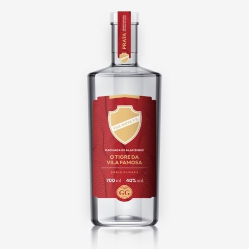 Cachaça GG - barris de Prata 700 ml - 40% vol - Vila Nova Futebol Clube