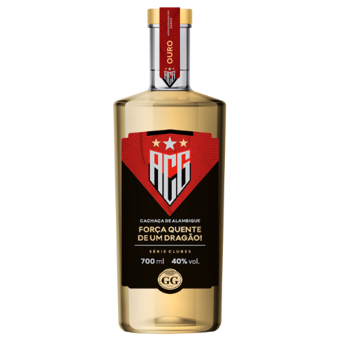 Cachaça GG - barris de Ouro 700 ml - 40% vol - Atlético Clube Goianiense